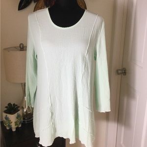 Mint Green Top nice detail size S